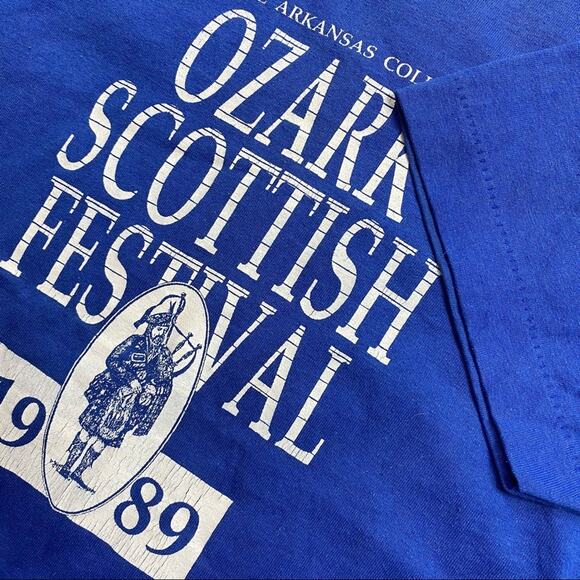 1989 Arkansas Ozark Scottish Festival single stitching Medium - Picture 6 of 6